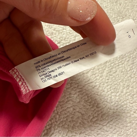 Eloquii Pink Cross Front Wrap Flutter Sleeve Dress - Picture 11 of 12